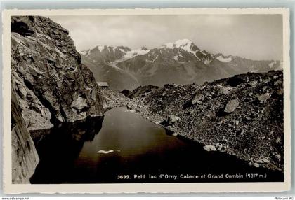 1937 Orsières Gebrauchsspuren Cabane d Orny Hüttenstempel See Grand Comb... - 10583418