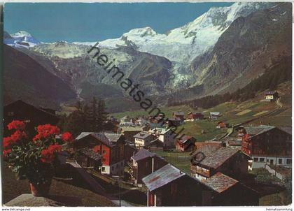 Saas-Fee gegen Saas-Fee-Gletscher - Verlag Furter Davos-Platz