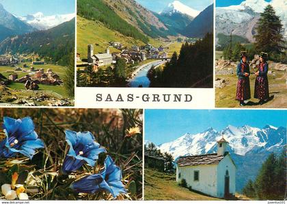 CPSM Saas Grund-Multivues-Timbre    L1772