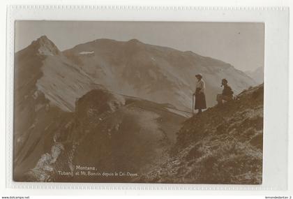 Montana. Tubang et Mt. Bonvin depuis le Cri-Deers. *