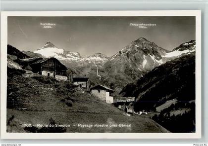 3907 Simplon Dorf - Route du Simplon Paysage alpestre près Bortelhorn Fu... - 11060249