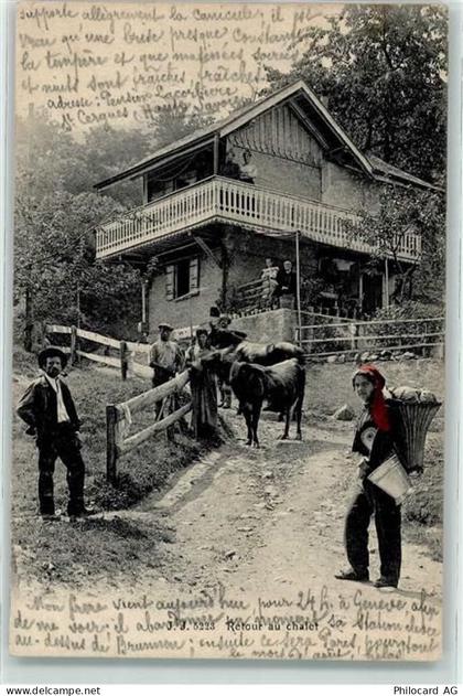 1873 Val-dIlliez 1906 - Heimkehr von der Feldarbeit - 10601671