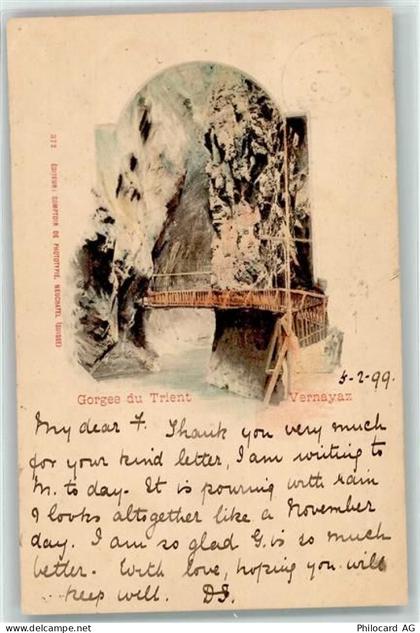 1904 Vernayaz 1899 Gebrauchsspuren Gorges du Trient - 39374496