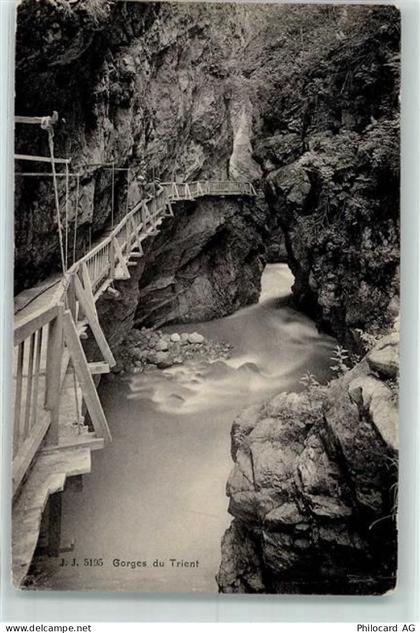 1904 Vernayaz - Trient Schlucht Steg - 10309515