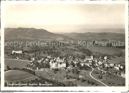 Menzingen Zug Institut Menzingen Fliegeraufnahme