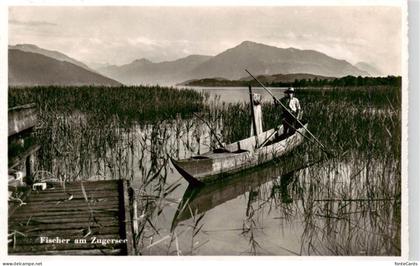 Zugersee Zug ZG Fischer am Zugersee