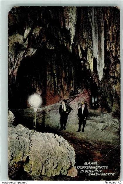 6340 Baar 1913 Gebrauchsspuren Tropfsteingrotte in der Hölle Bärengrotte... - 10302210