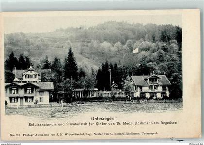 6314 Unterägeri - Schulsanatorium und Privatanstalt für Kinder von Dr. M... - 13123412