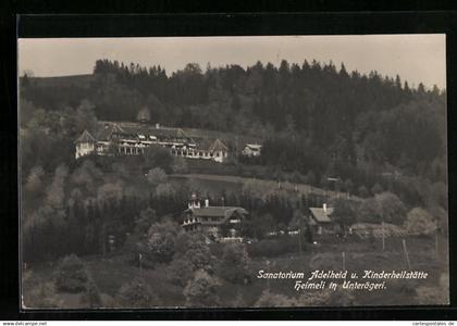 AK Unterägeri, Sanatorium Adelheid und Kinderheilstätte Heimeli