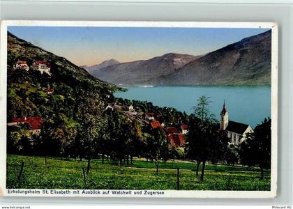 6318 Walchwil - Erholungsheim St. Elisabeth mit Ausblick auf Walchwil un... - 11085359