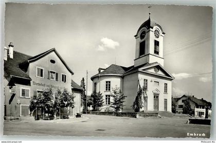 8424 Embrach 1961 Foto AK Gasthaus und Metzgerei zur Kirche - 38245591
