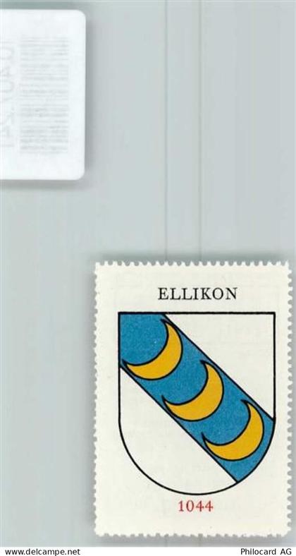 8548 Ellikon an der Thur - Vignette Wappen Kaffee Hag 1920-1940 Monde - 10407241