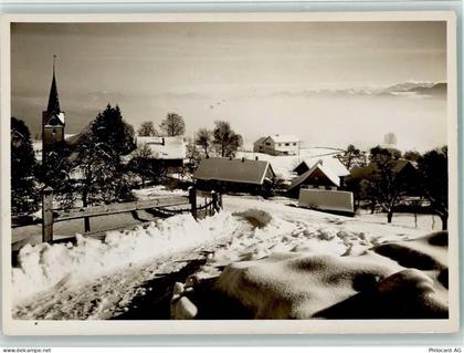 8816 Hirzel - Dorfhäuser u. Kirche Winter - 13095515