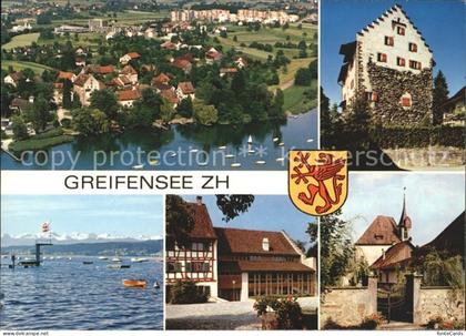 Greifensee Panorama Seepartie Dorfmotive