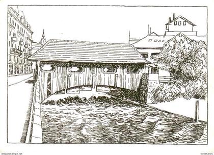 Herrliberg Gedecktes Brueggli Zeichnung