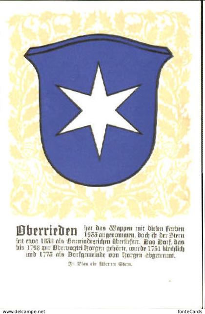 Oberrieden ZH Oberrieden Wappen o 1933