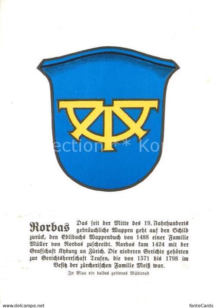 Rorbas ZH Wappen Chronik