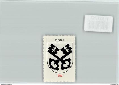 8458 Dorf - Vignette Wappen Kaffee Hag ca 1920-1940 Dorf - 11100717
