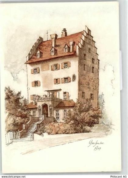 8606 Greifensee Künstlerkarte Schloss - 52020804