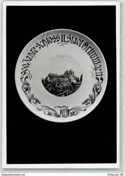 8627 Grüningen - Wandteller Abbildung - 900 Jahre Schloß u. Stadt Grunin... - 10219535