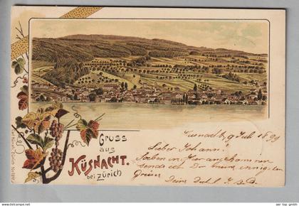 CH ZH Küsnacht 1899-07-09 Litho # 1847 Carl Künzli Zürich