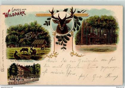 8135 Langnau am Albis 1906 Lithographie Wildpark Langenberg - 13414288