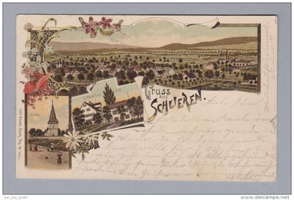 AK ZH SCHLIEREN 1901-08-30 Ambulant Laufenburg litho Carl Künzli #734