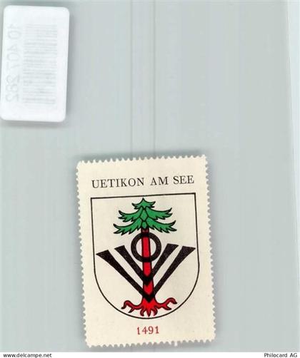 8707 Uetikon am See - Vignette Wappen Kaffee Hag 1920-1940 - 10407282