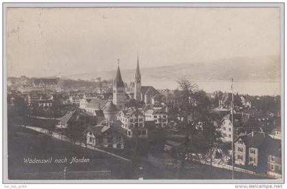 ZH WÄDENSWIL 1921-IV-4 Wädenswil "nach Norden" Foto Guggenheim #2215f
