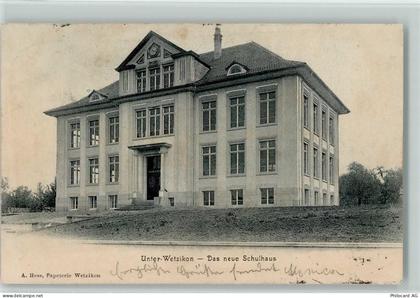 8620 Wetzikon ZH 1905 - Unter-Wetzikon Das neue Schulhaus - 13218070