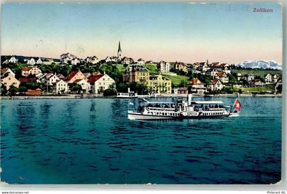 8702 Zollikon 1913 - Dampfschiff Speer - 10686888