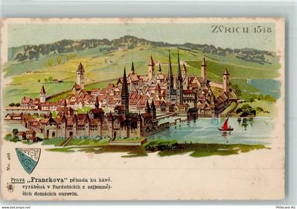 8000 Zürich Lithographie Zürich 1548 - 13110318