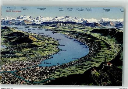 Zürichsee 1916 - Landkarte - 39701323