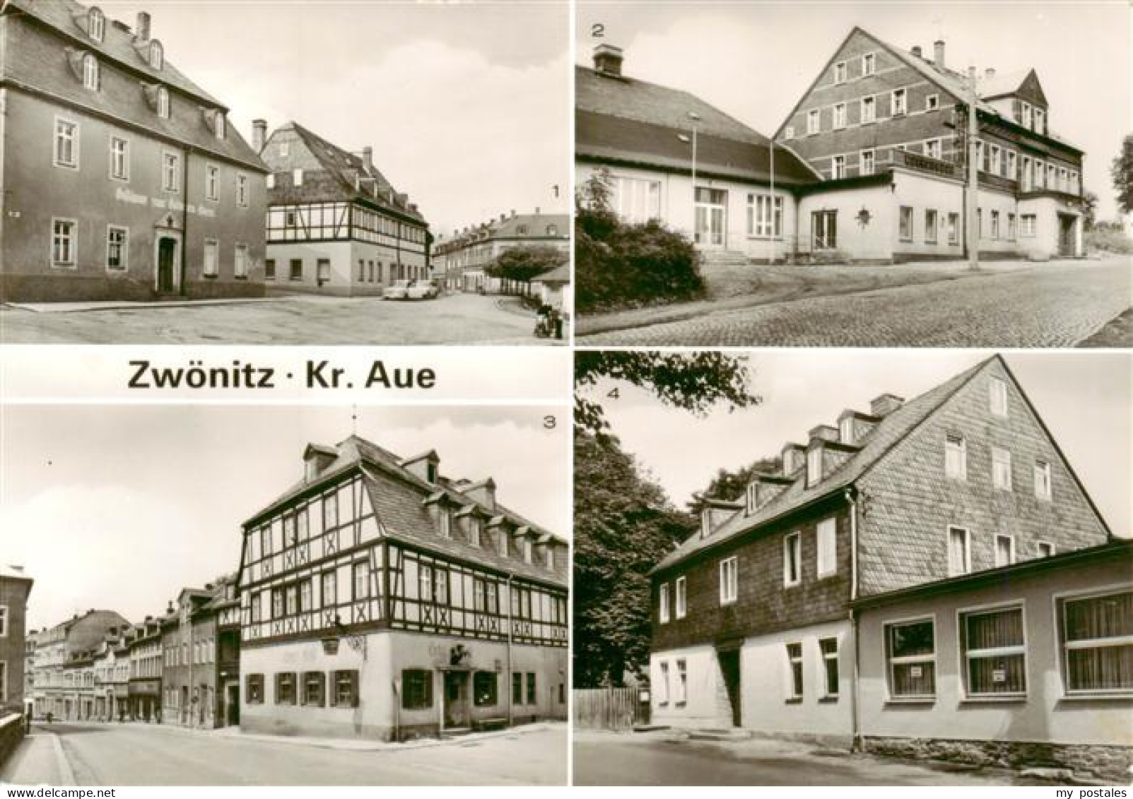 Zwoenitz Sachsen Teilansicht Kulturhaus Bahnhofstrasse Teichschaenke