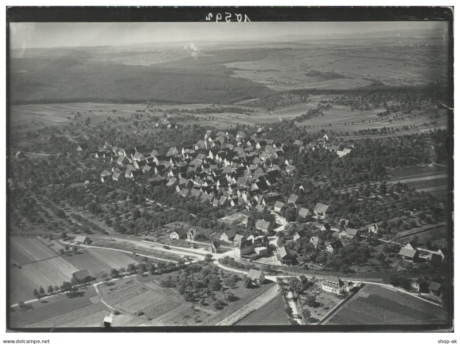 ZZ-5717/ Heimerdingen bei Ditzingen  Foto Luftbild 18 x 13  cm ca.1935