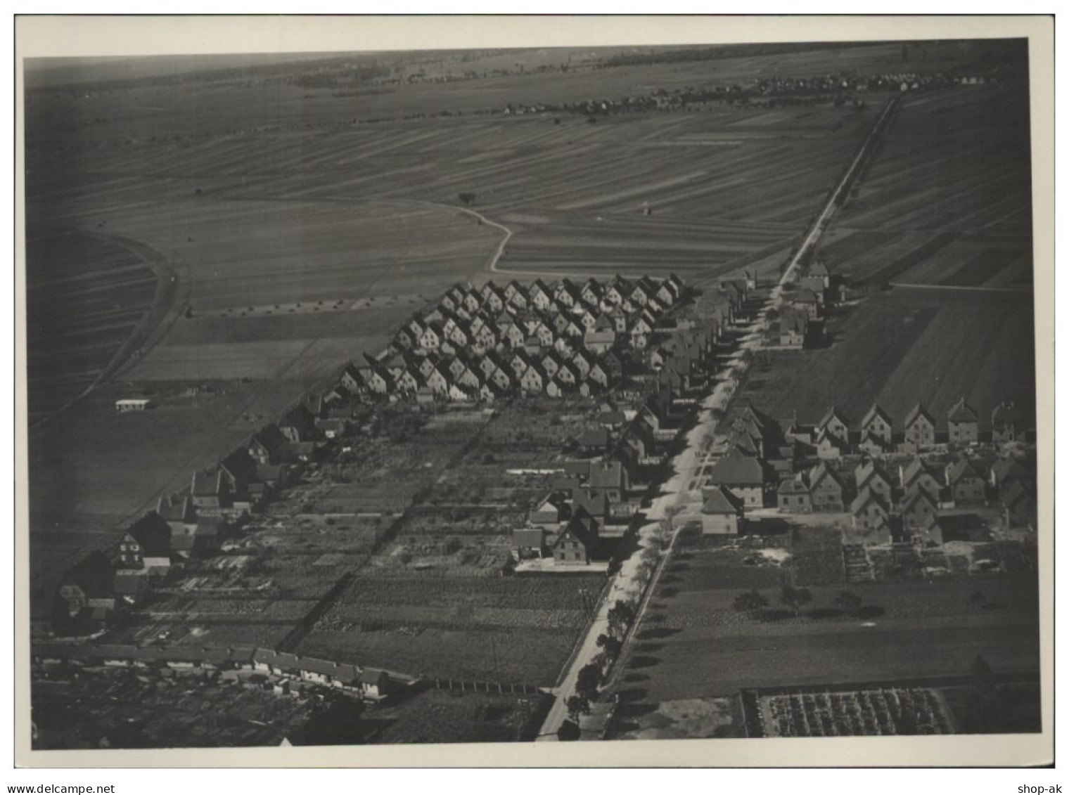 ZZ-5724/ Bürstadt Foto Luftbild 18 x 13 cm ca.1935