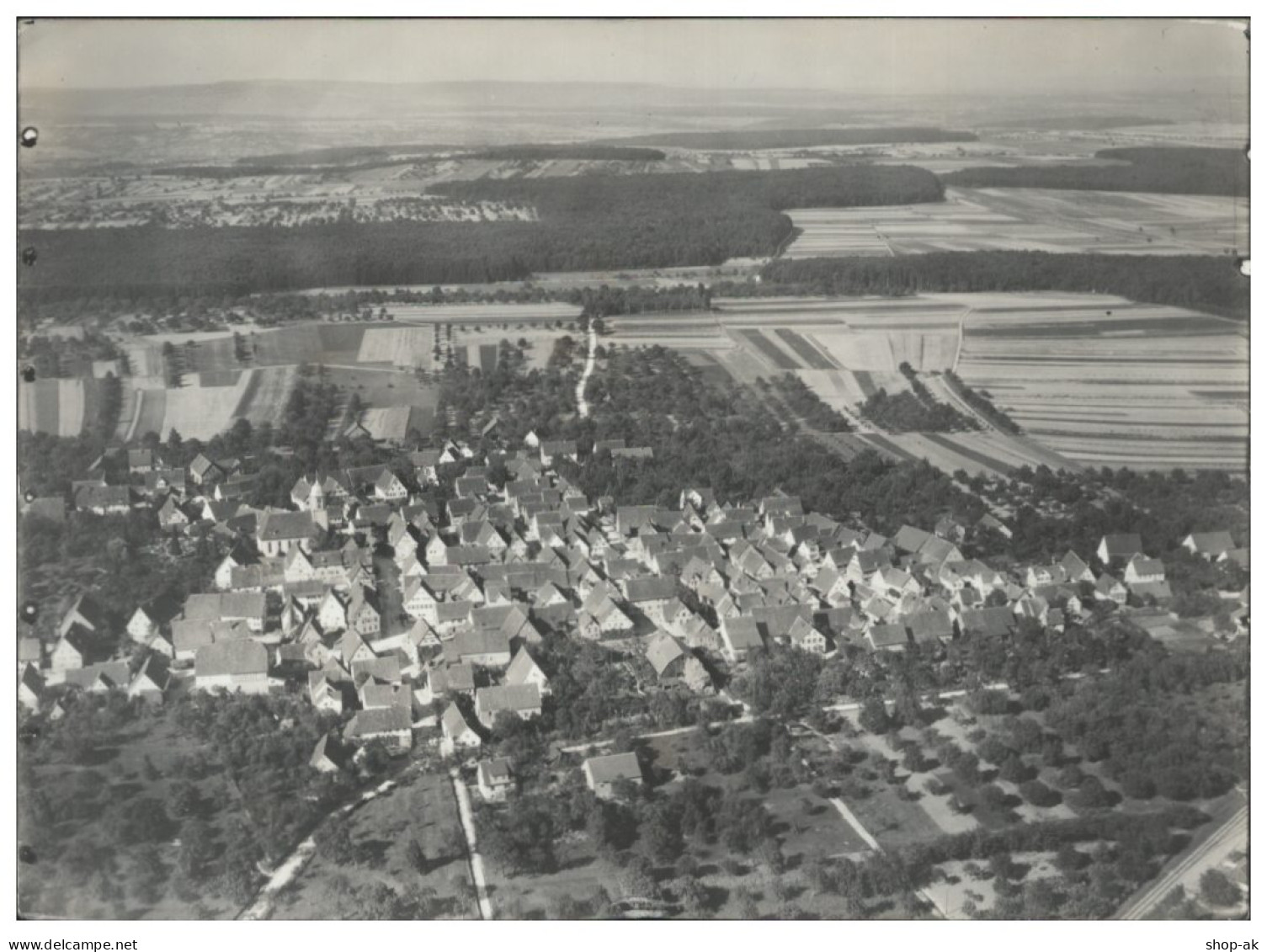 ZZ-8080/ Heimerdingen bei Ditzingen  Foto Luftbild 18 x 13 cm ca.1935