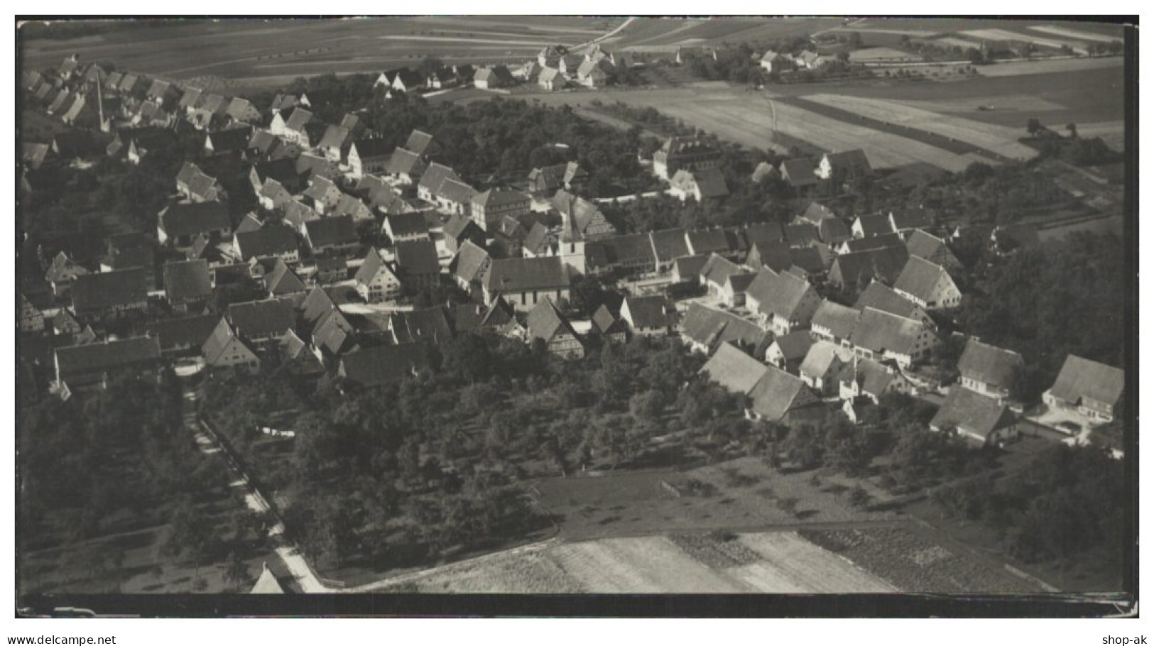 ZZ-8120/ Vöhringen Landkreis Rottweil Foto Luftbild 18 x 9,5 cm  cm ca.1935